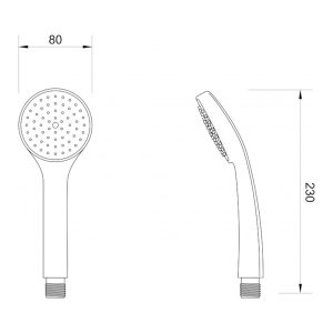 RUČICA TUŠ DF-2527 - Slika 2