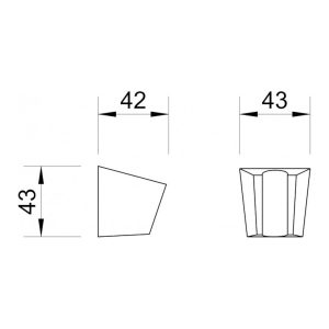 DRŽAČ RUČICE TUŠ DF-2541 MLP15 - Slika 2