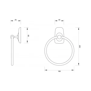 DRŽAČ PEŠKIRA MINOTTI 80600 MALI 80632 - Slika 2