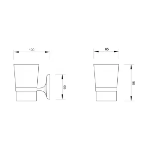DRŽAČ ČAŠE 80638 MINOTTI 80600 STAKLO 80638 - Slika 2