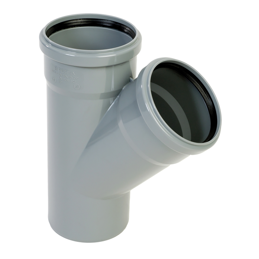 PP K-račva f110/f75/45 siva - Slika 1