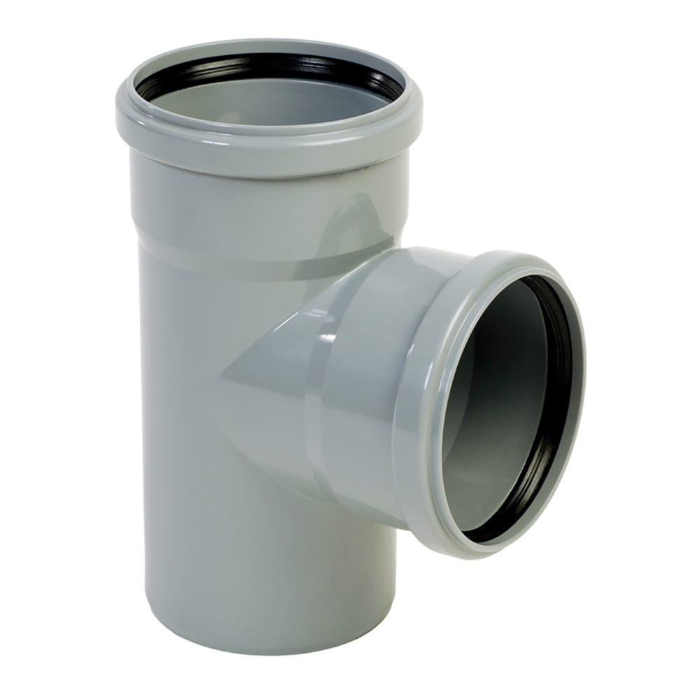 PP T-račva f110/f50/87,5 siv - Slika 1