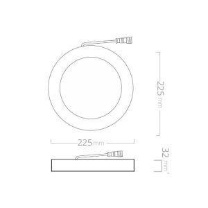 LED PANEL 18W 4000K OK NZ SOLED XH-SP1600603-R-NW - Slika 2
