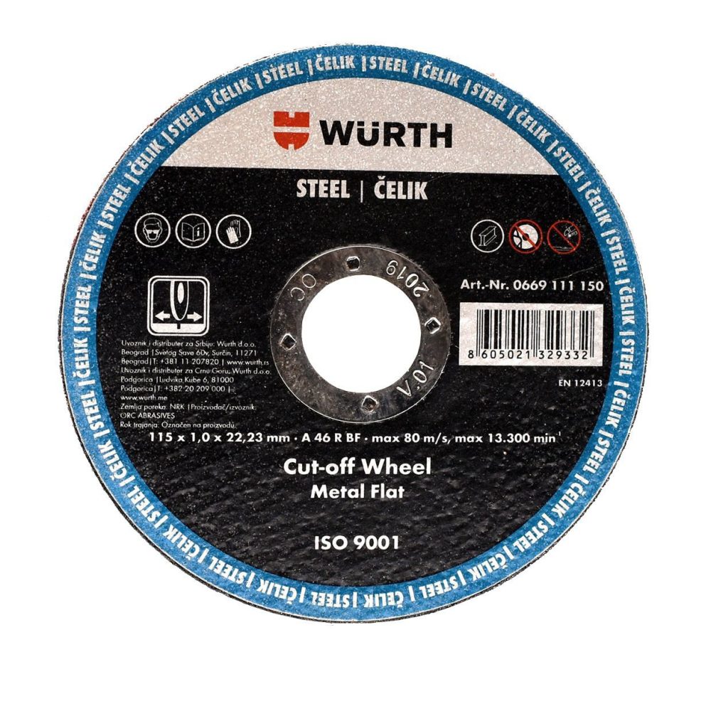 REZNA PLOČA ZA METAL 115X1 - Slika 1