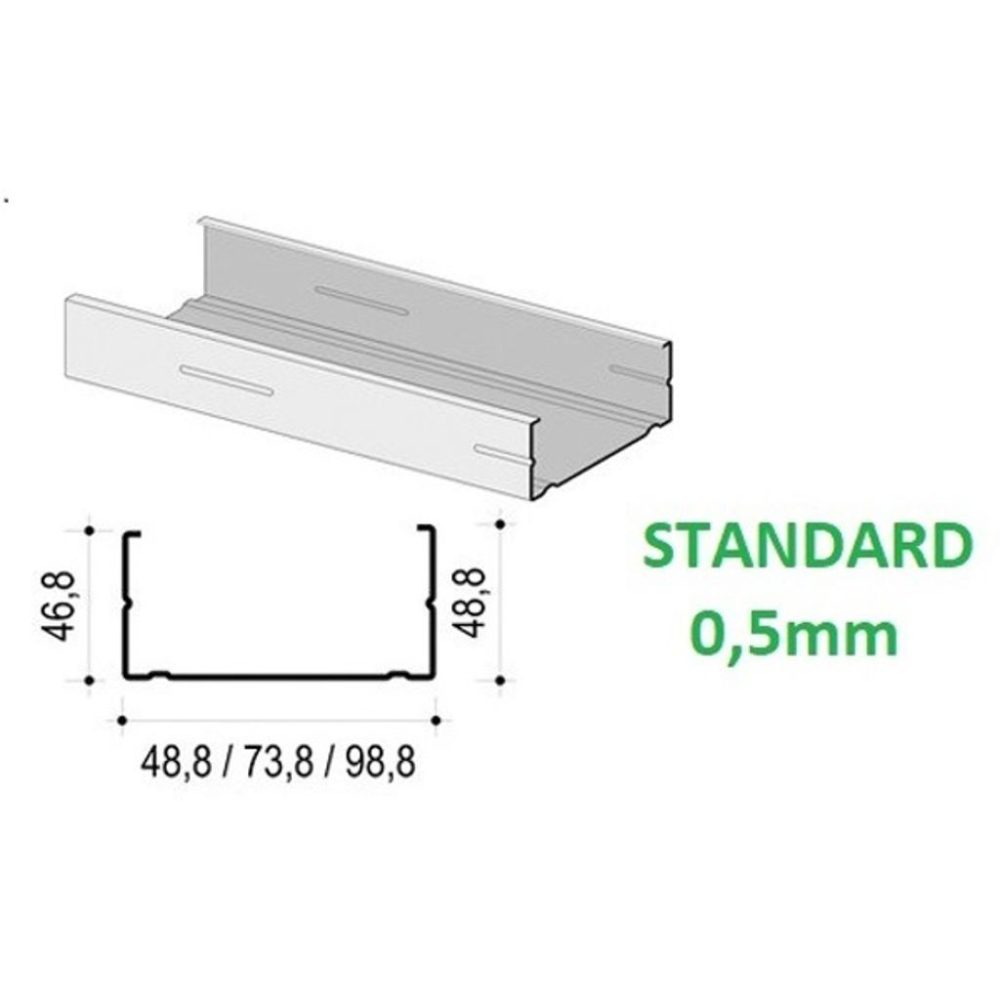 CW profil 50/50 0,5mm - Slika 1